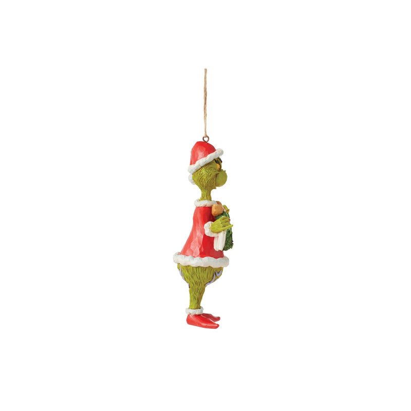 The Grinch with Christmas Banner Hanging Ornament - The Grinch by Jim Shore