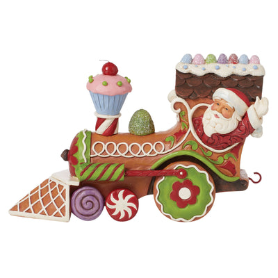 Santa's On His Way (Gingerbread Santa Train) - Heartwood Creek by Jim Shore