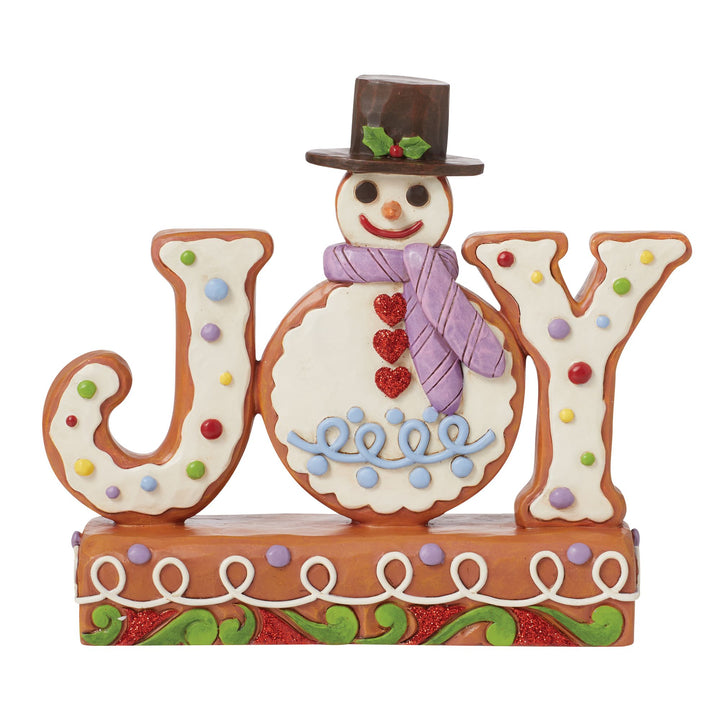 Baked with Joy (Gingerbread Snowman Joy Sign) - Heartwood Creek by Jim Shore