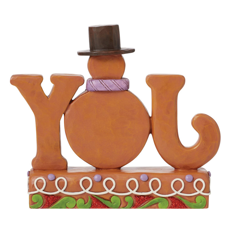 Baked with Joy (Gingerbread Snowman Joy Sign) - Heartwood Creek by Jim Shore