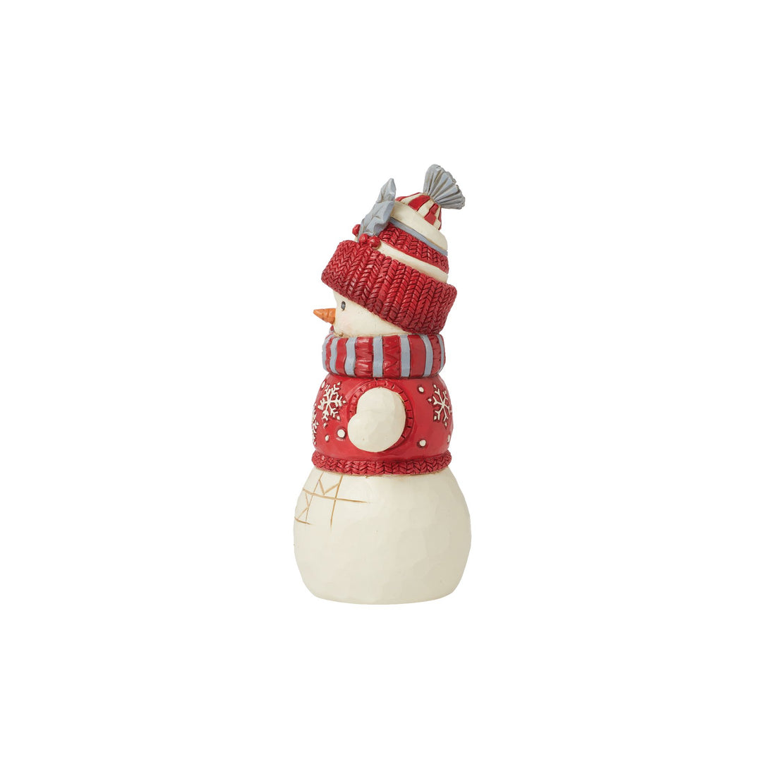 Bundled Up Tight (Nordic Noel Snowman in Cozy Hat and Scarf Figurine) - Heartwood Creek by Jim Shore