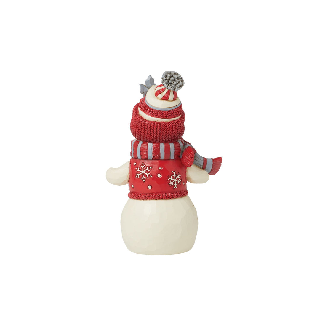 Bundled Up Tight (Nordic Noel Snowman in Cozy Hat and Scarf Figurine) - Heartwood Creek by Jim Shore