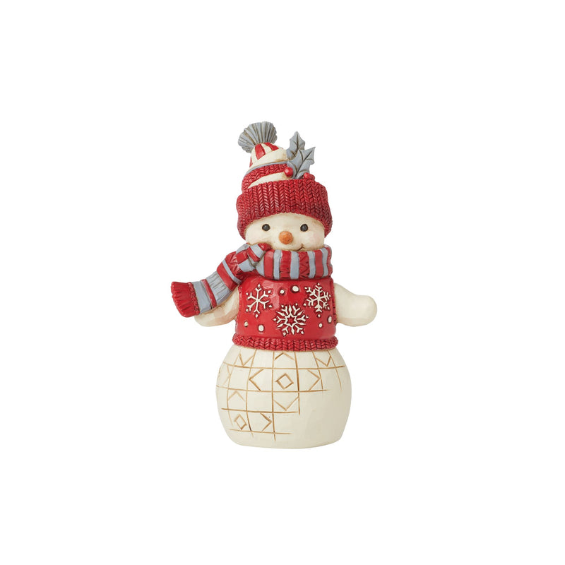 Bundled Up Tight (Nordic Noel Snowman in Cozy Hat and Scarf Figurine) - Heartwood Creek by Jim Shore