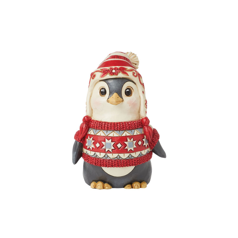 Jolly Good Fella (Nordic Noel Penguin Wearing Sweater Figurine) - Heartwood Creek by Jim Shore