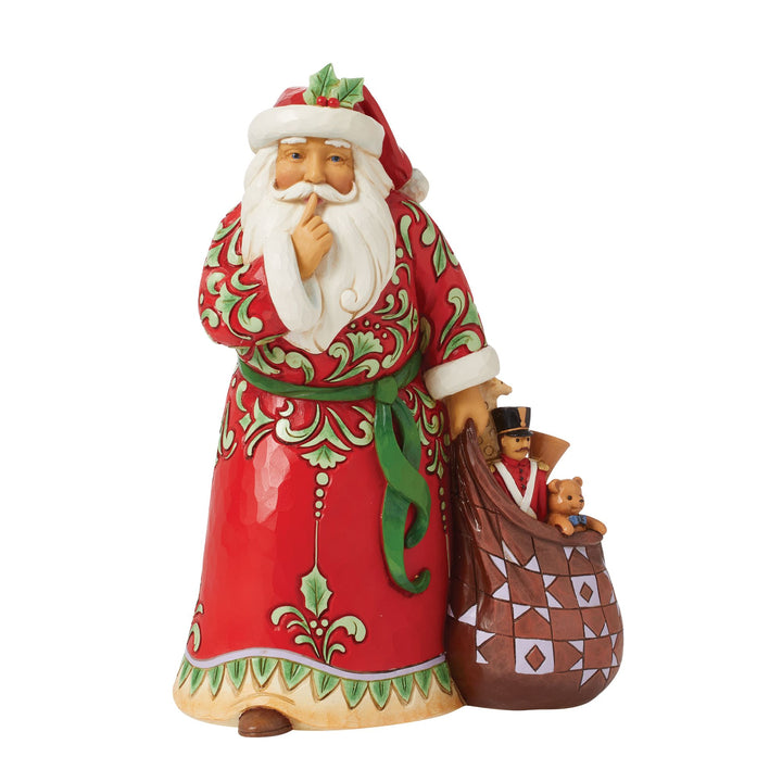 Secret Santa (Shushing Santa Figurine) - Heartwood Creek by Jim Shore