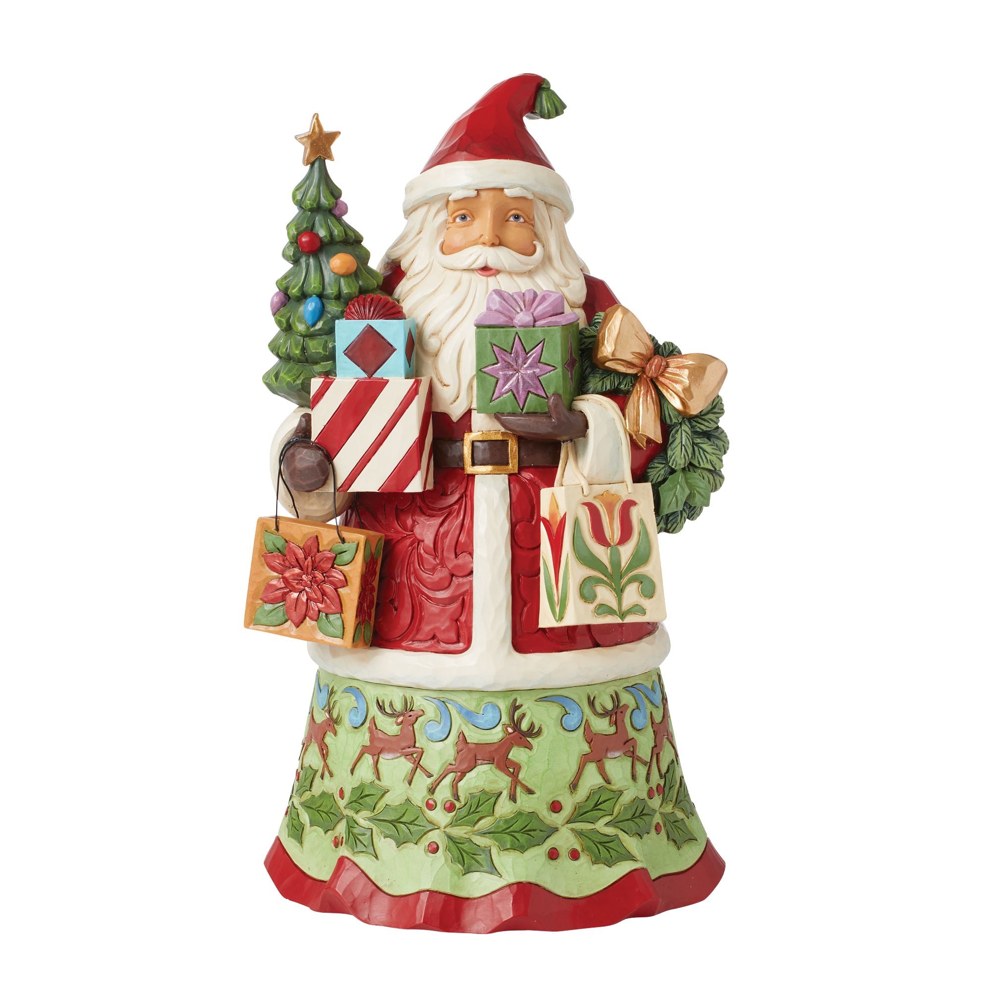 Jim Shore 2024 Yuletide Greetings 2006 Heartwood Creek Santa w Skates Figure F4005296