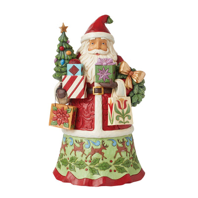 All Wrapped Ip (Santa with gifts Figurine) - Heartwood Creek by Jim Shore