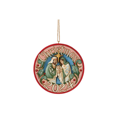 2024 Holy Family Hanging Ornament - Heartwood Creek by Jim Shore