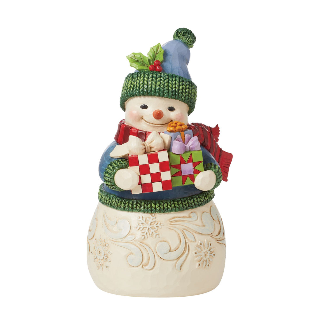 Unwrap the Joy (Snowman with Arms Full of Presents) - Heartwood Creek by Jim Shore