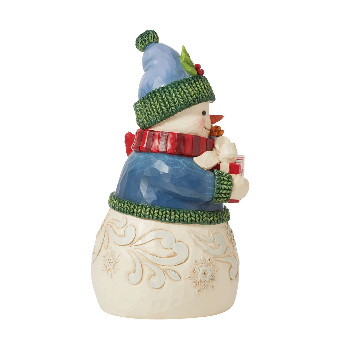 Unwrap the Joy (Snowman with Arms Full of Presents) - Heartwood Creek by Jim Shore