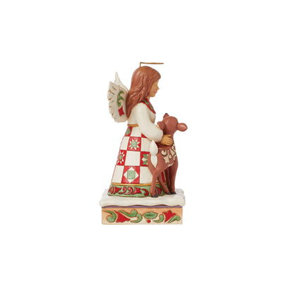 An Angelic Touch (Christmas Angel with Deer) - Heartwood Creek by Jim Shore