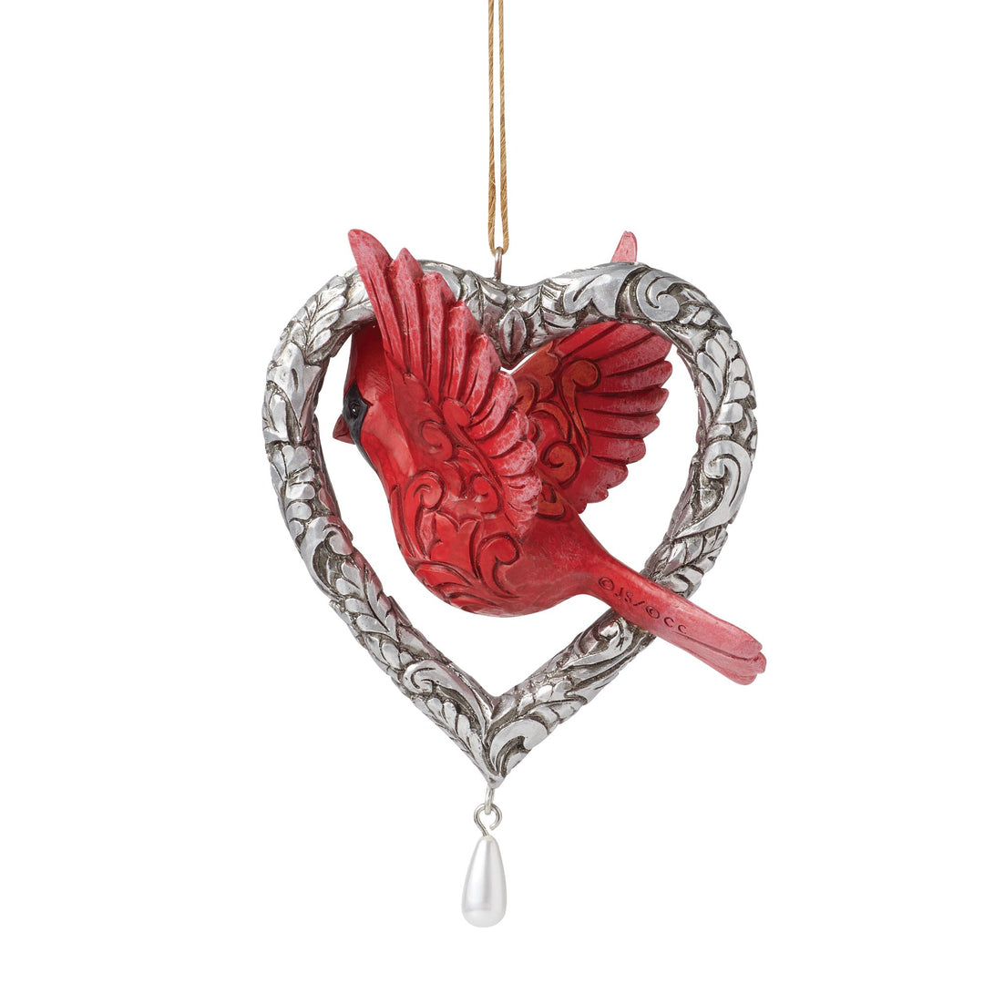 Forever in My Heart (Caring Cardinal Hanging Ornament) - Heartwood Creek by JimShore