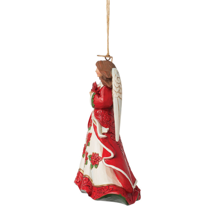 Christmas Angel with Cardinals Hanging Ornament - Heartwood Creek by Jim Shore