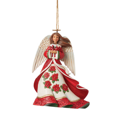 Christmas Angel with Cardinals Hanging Ornament - Heartwood Creek by Jim Shore