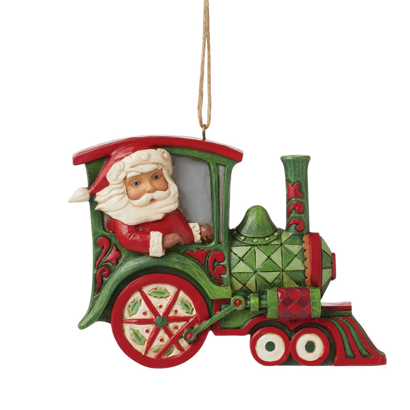 Santa Train Hanging Ornament - Heartwood Creek by Jim Shore