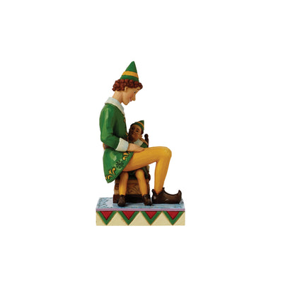 I'll Always Be Here For You Buddy (Budd the Elf Sitting on Papas Lap) - Elf by Jim Shore
