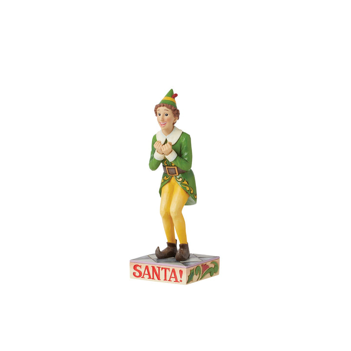 SANTA| I Know Him| (Excited Buddy the Elf Figurine) - Elf by Jim Shore