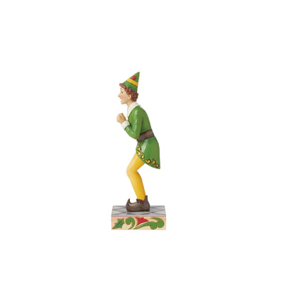 SANTA| I Know Him| (Excited Buddy the Elf Figurine) - Elf by Jim Shore