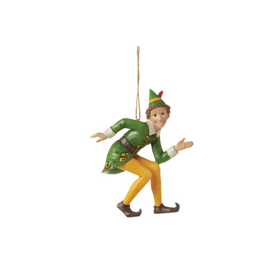 Crouching Buddy the Elf Hanging Ornament - Elf by Jim Shore