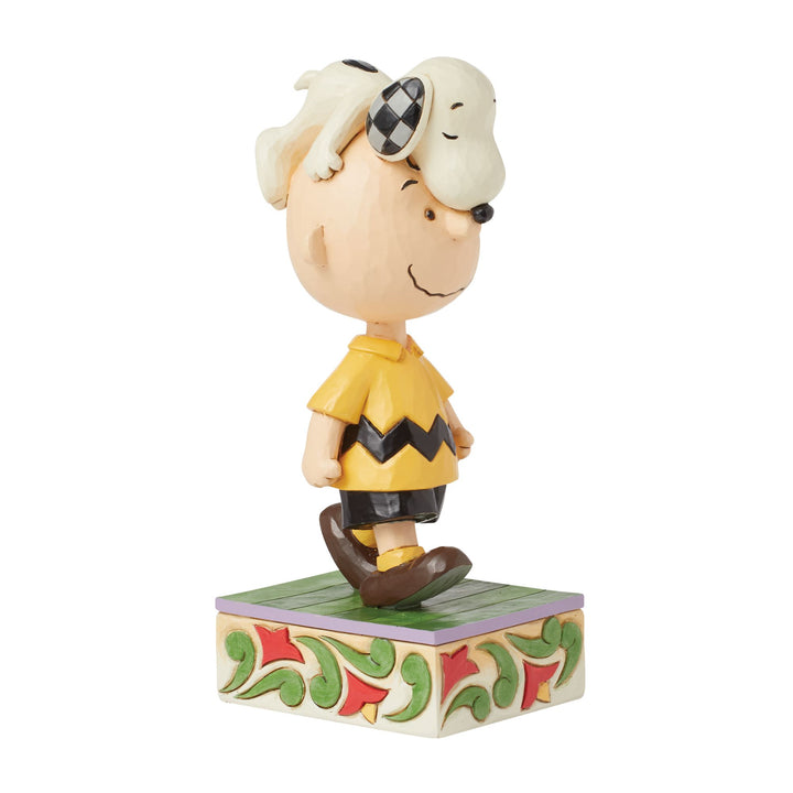 Head Honcho (Snoopy on Charlie Brown's Head Figurine) - Peanuts by Jim Shore Hand-signed