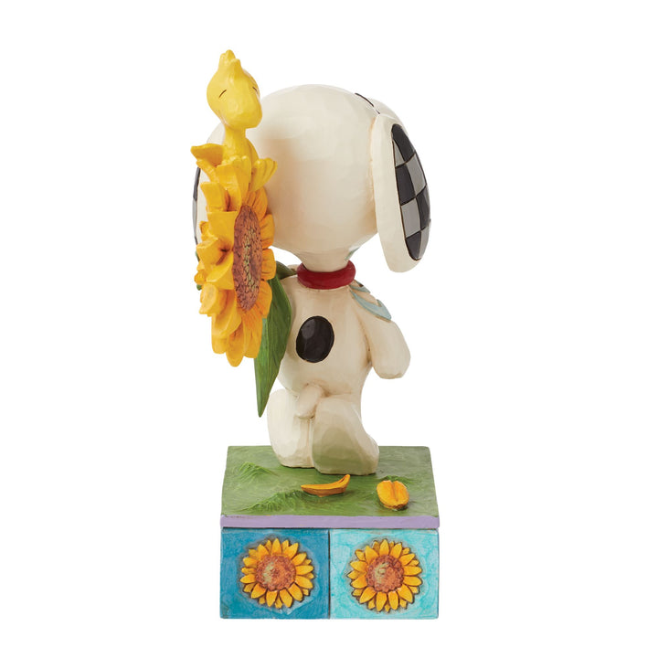 Sunsational Friendship (Snoopy Sunflower Figurine) - Peanuts by Jim Shore