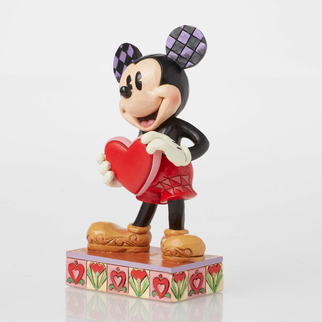 A Love Note (Mickey with Personalised Heart Figurine) - Disney Traditions by JimShore