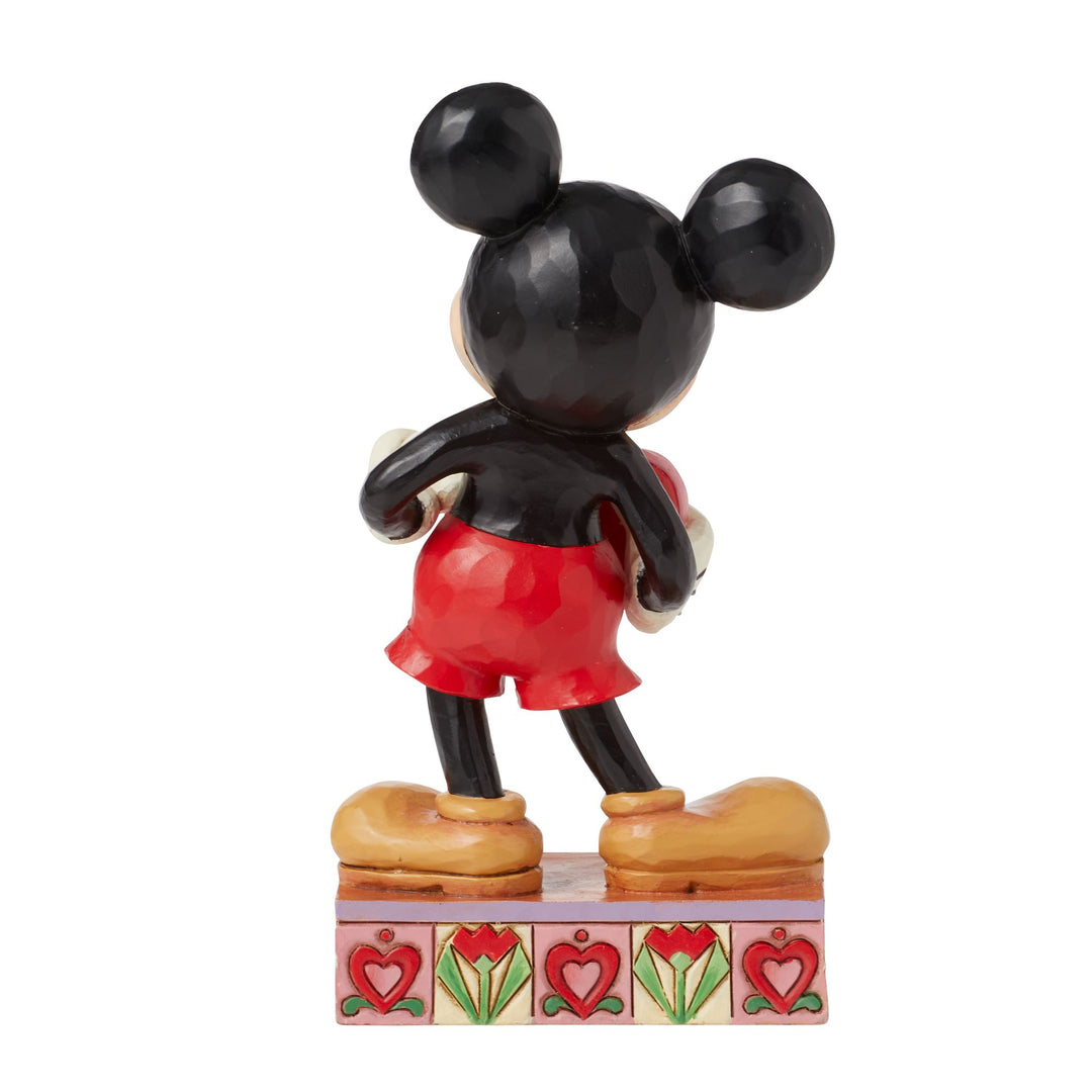 A Love Note (Mickey with Personalised Heart Figurine) - Disney Traditions by JimShore