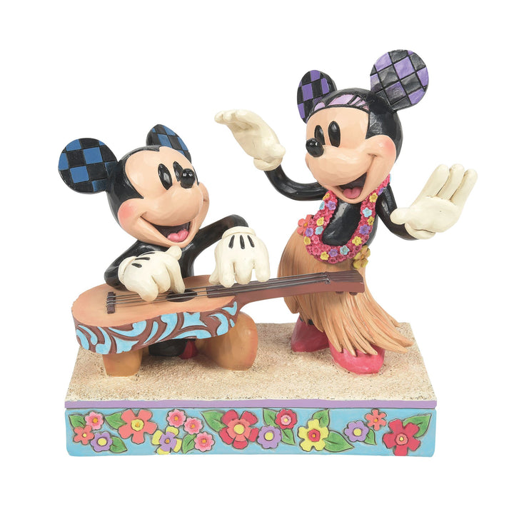 Hawaiian Holiday (Mickey & Minnie Hawaii Figurine) - Disney Traditions by Jim Shore