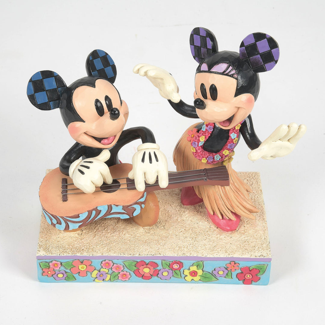 Hawaiian Holiday (Mickey & Minnie Hawaii Figurine) - Disney Traditions by Jim Shore