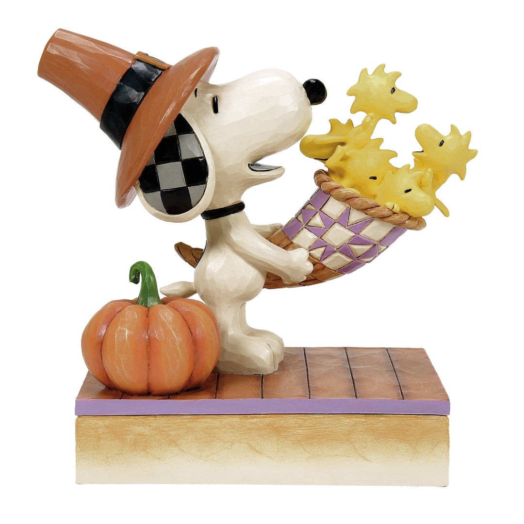 Harvest Happiness (Snoopy Cornucopia) - Peanuts by Jim Shore