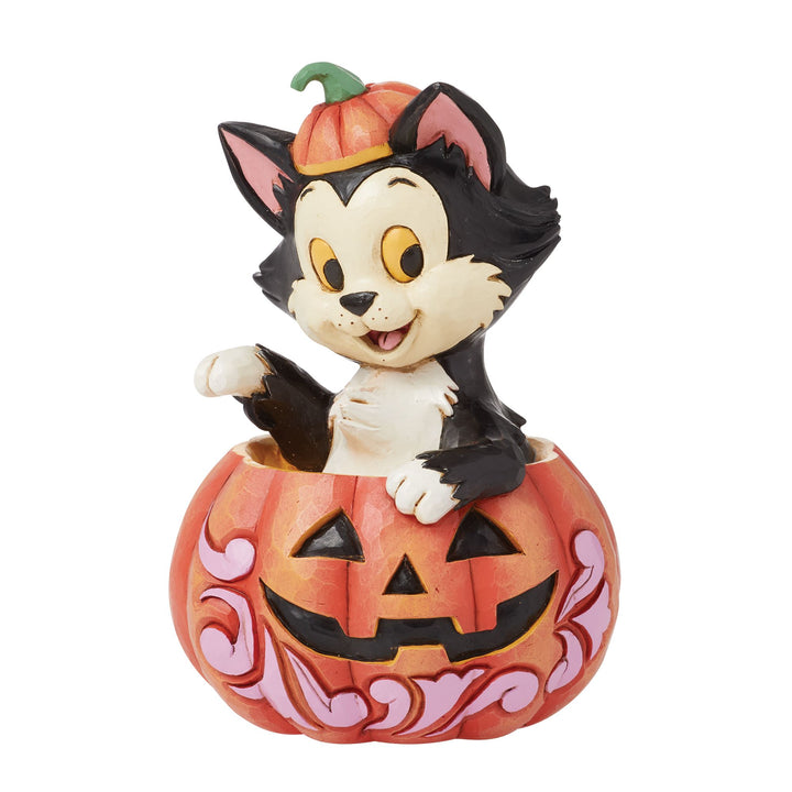 Figaro in Jack-O-Lantern Mini - Disney Traditions by Jim Shore