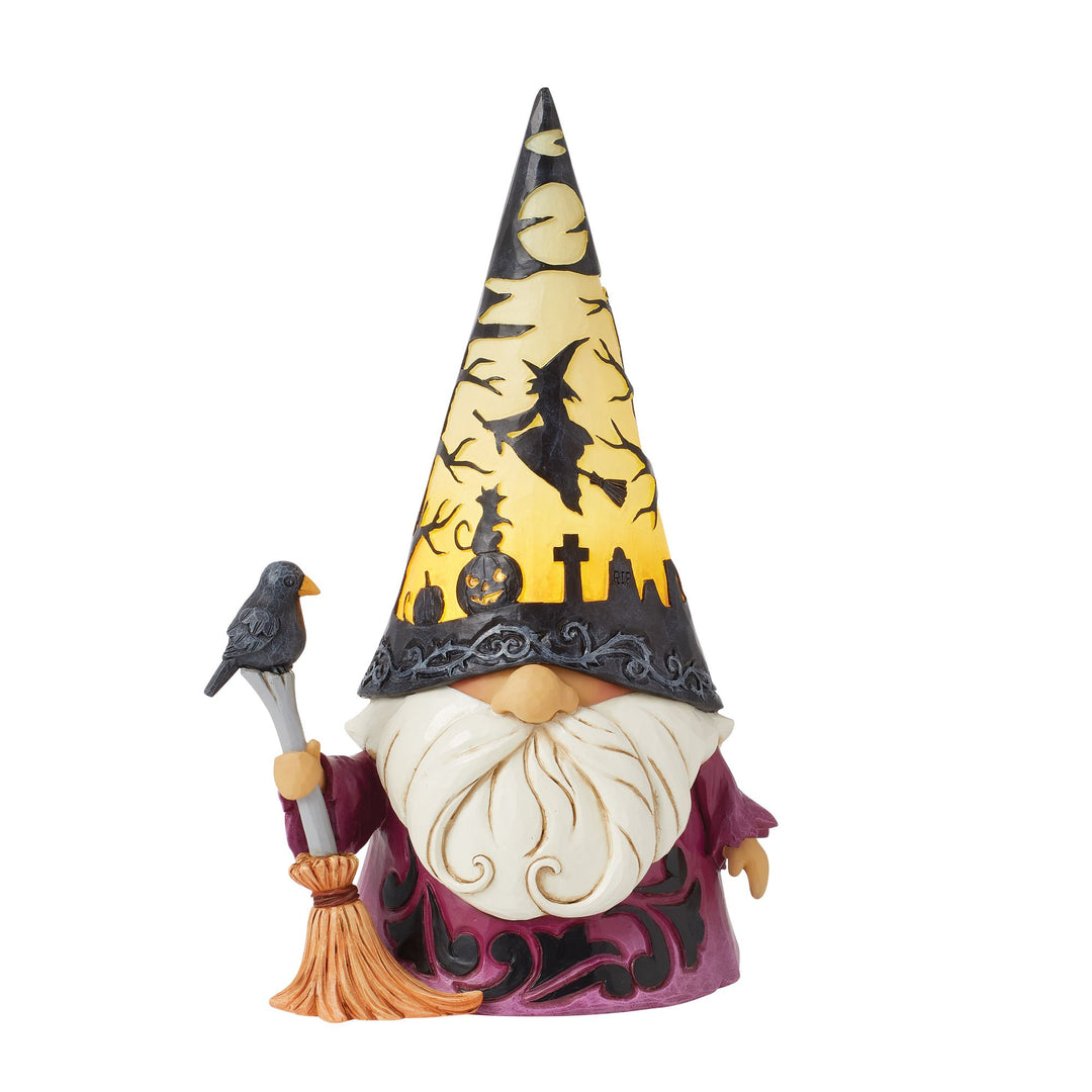 Spooktacular Night (LED Gnome Wizard) - Heartwood Creek by Jim Shore