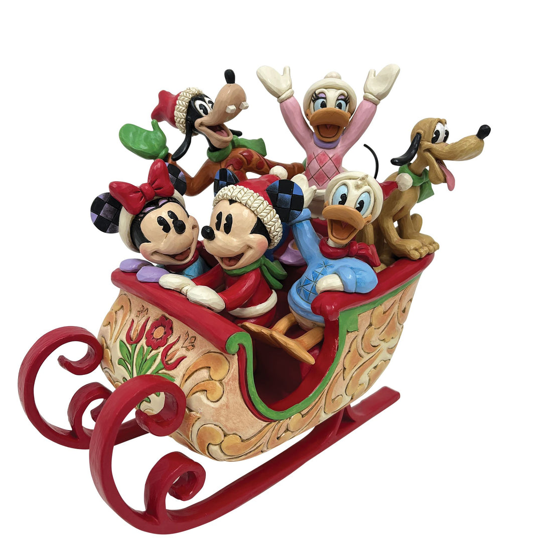 A Sleigh Full of Joy (Mickey & Friends Sled) - Disney Traditions by Jim Shore