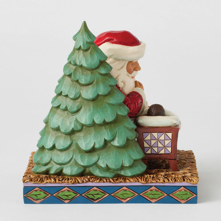 Christmas Miracle (Santa Kneeling Over Baby Jesus)