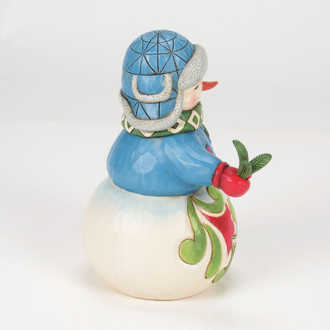 Wishing You a Cozy Christmas (Snowman with Evergreen Sprig) - Heartwood Creek byJim Shore