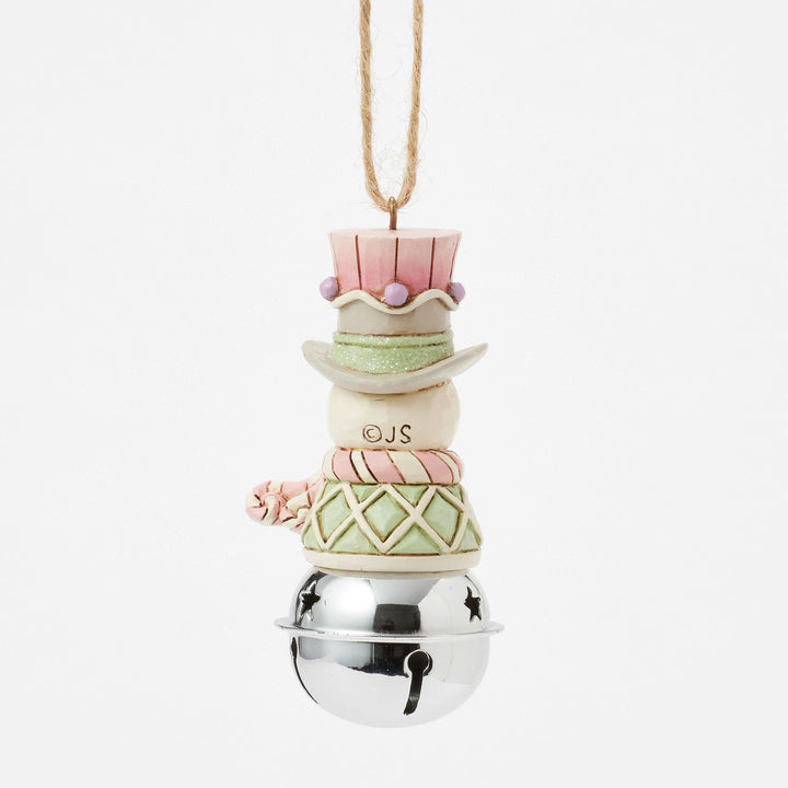 Sweets Snowman on Bell Hanging Ornament