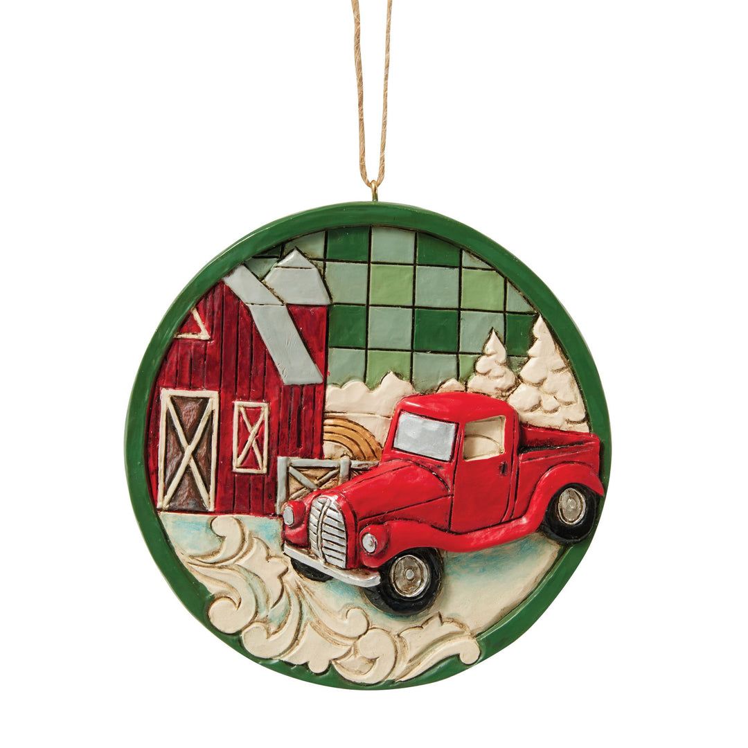 Red Truck Hanging Ornament