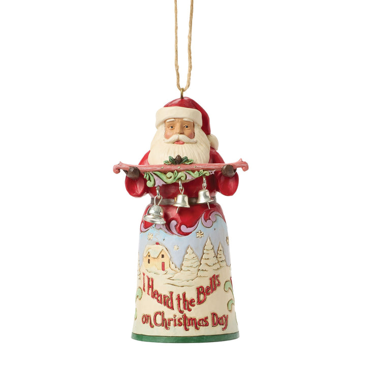 Santa "I Heard the Bells" Hanging Ornament - Heartwood Creek by Jim Shore