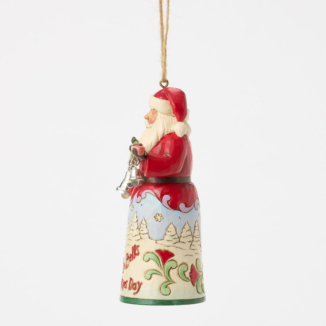 Santa "I Heard the Bells" Hanging Ornament - Heartwood Creek by Jim Shore