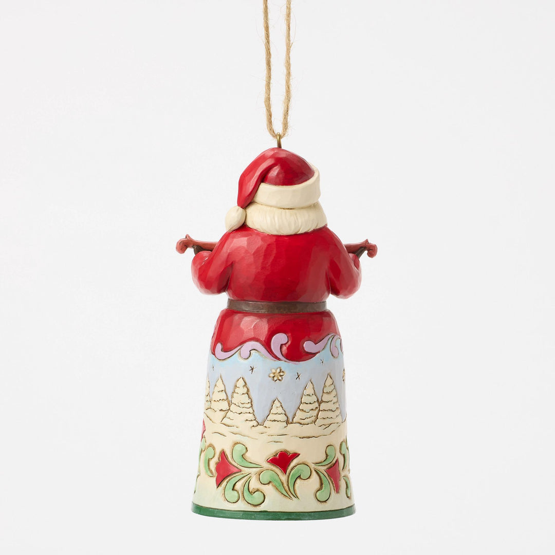 Santa "I Heard the Bells" Hanging Ornament - Heartwood Creek by Jim Shore