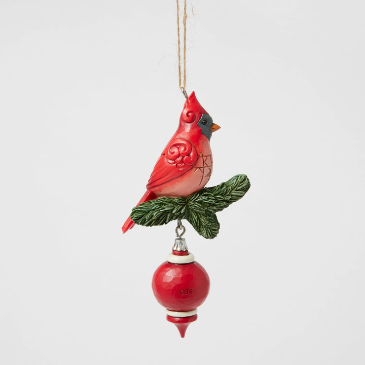 Nordic Noel Cardinal Hanging Ornament - Heartwood Creek by Jim Shore