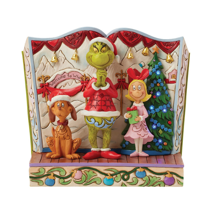 The Grinch with Cindy-Lou and Max Storybook - The Grinch by Jim Shore