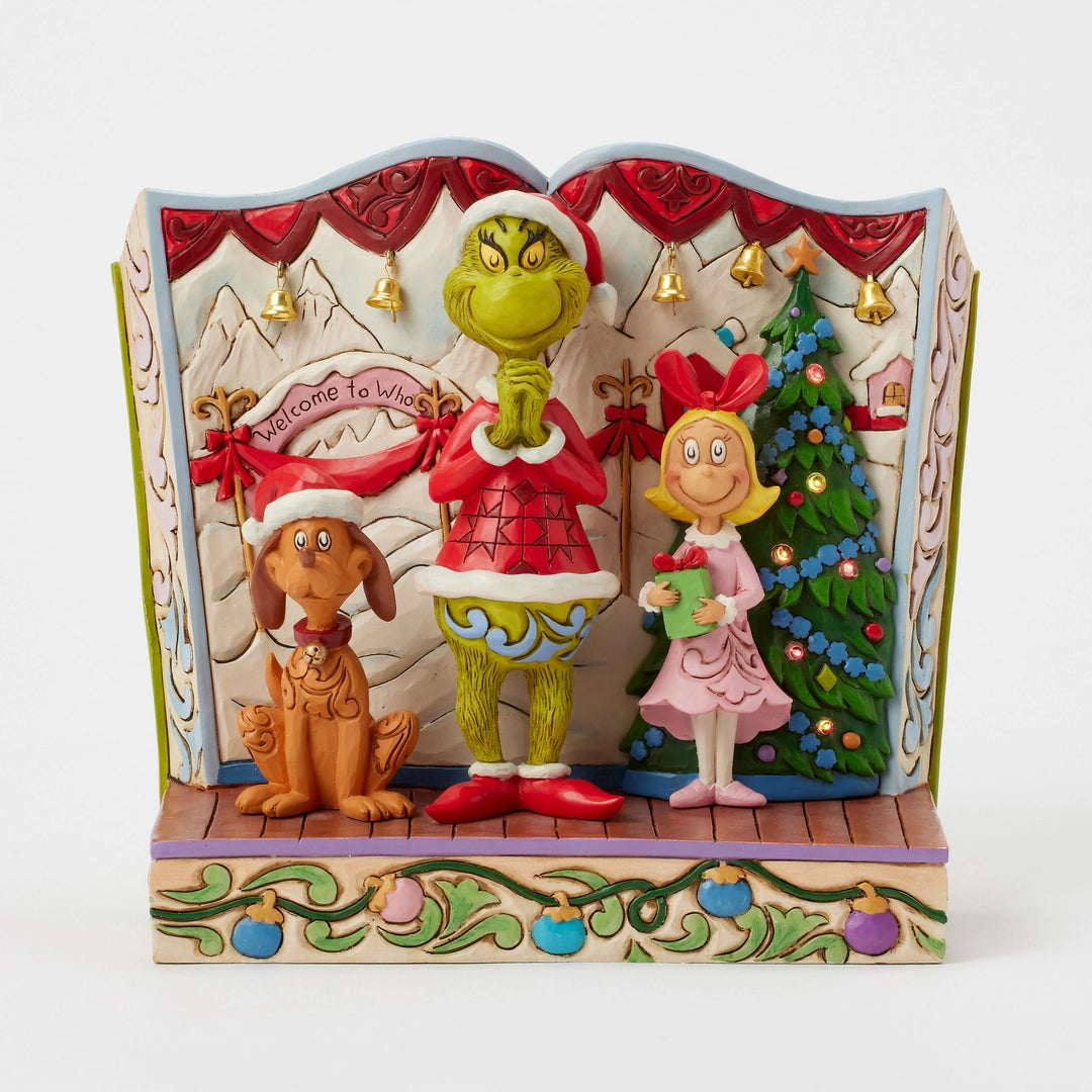 The Grinch with Cindy-Lou and Max Storybook - The Grinch by Jim Shore