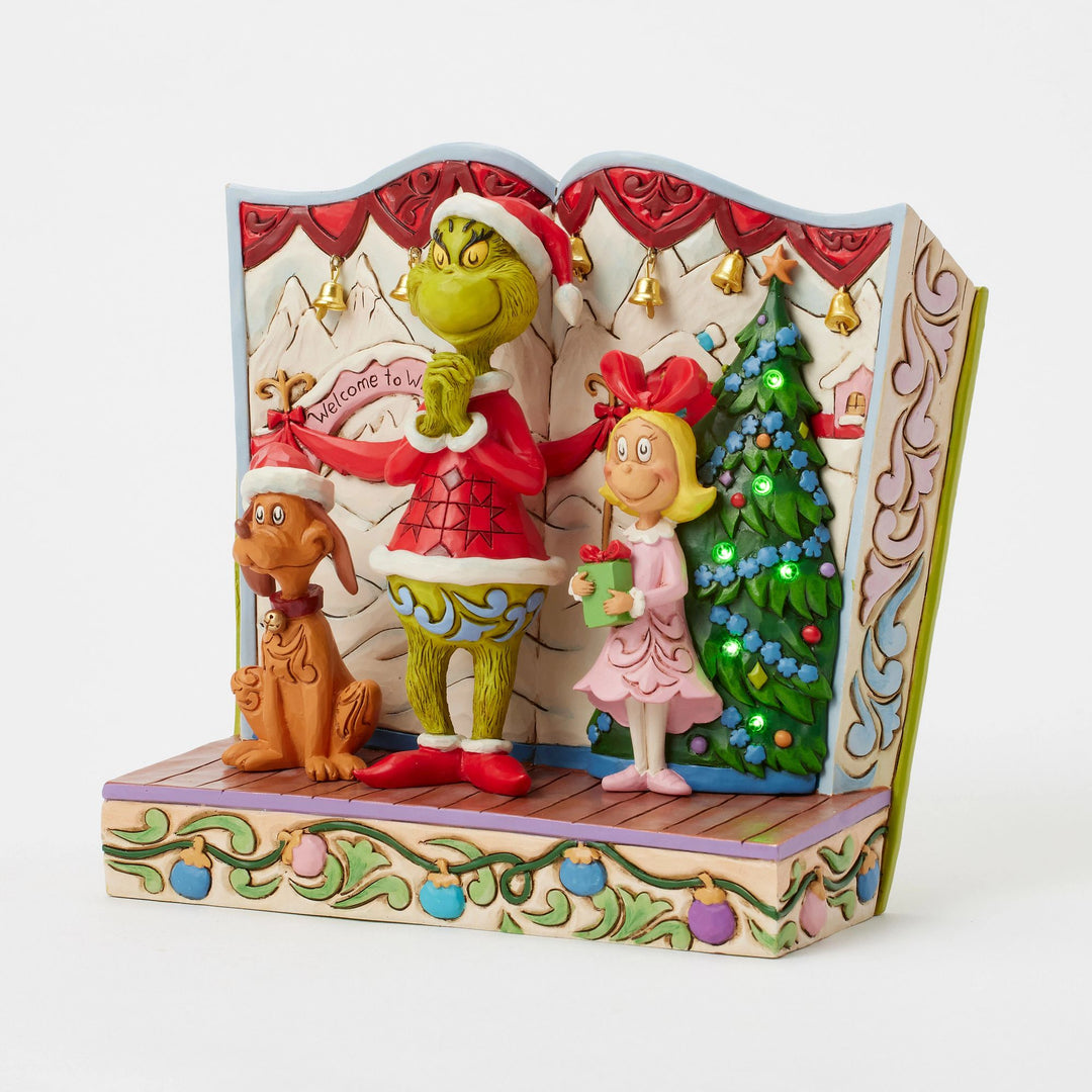 The Grinch with Cindy-Lou and Max Storybook - The Grinch by Jim Shore