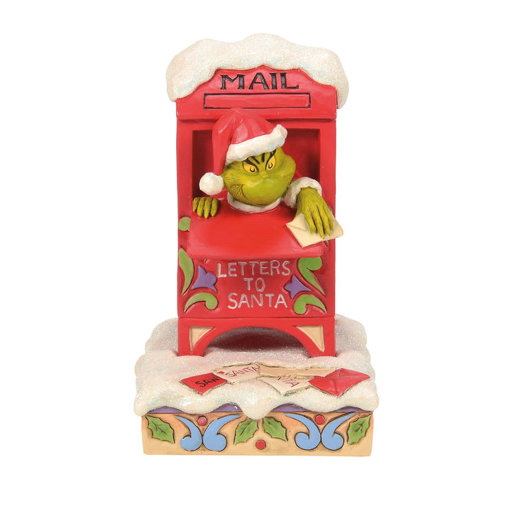 Grinch in Mailbox Figurine - The Grinch by Jim Shore