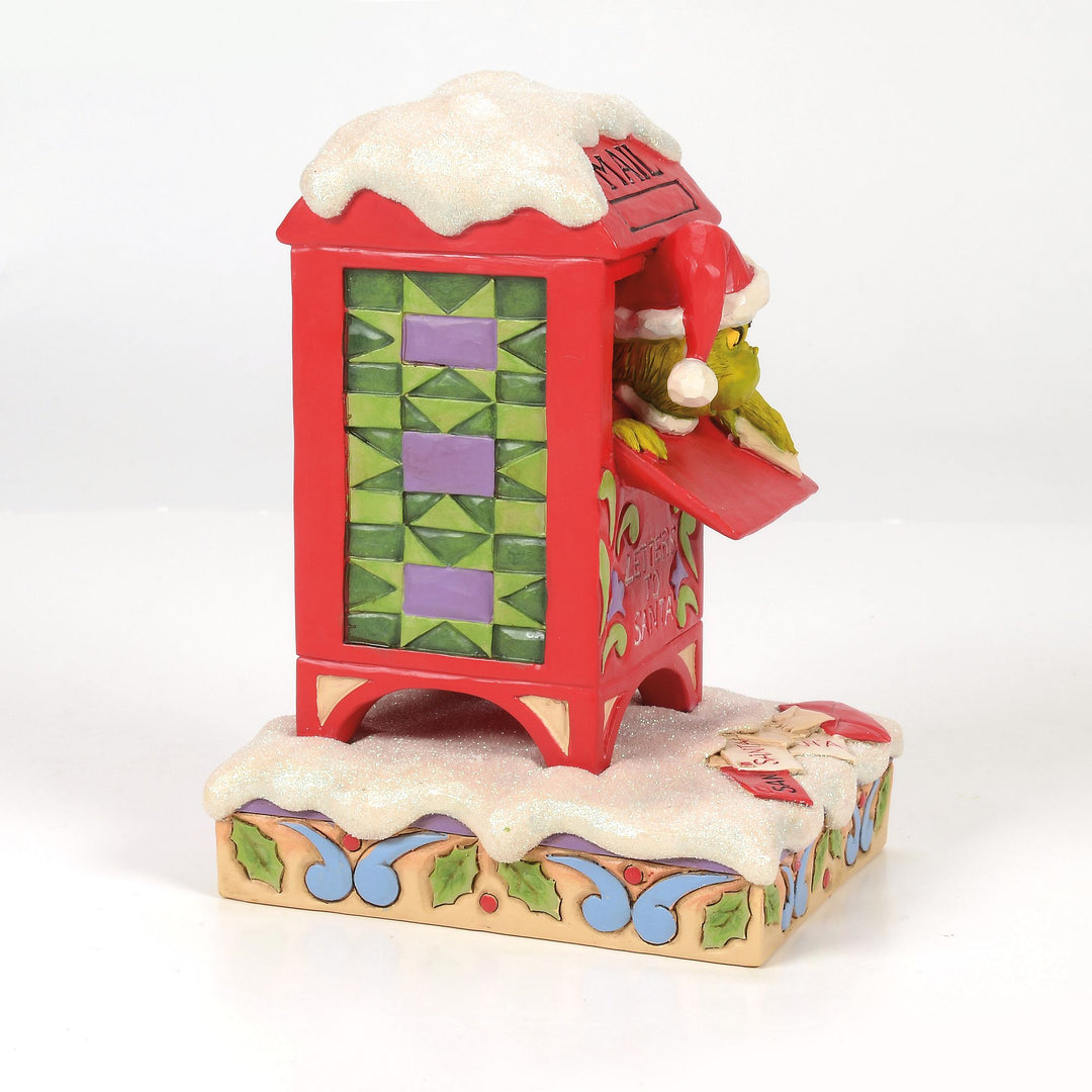 Grinch in Mailbox Figurine - The Grinch by Jim Shore