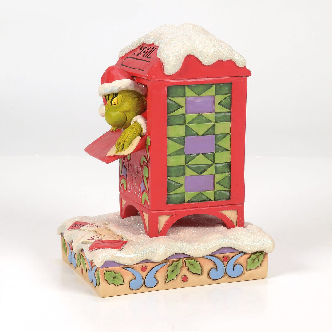 Grinch in Mailbox Figurine - The Grinch by Jim Shore