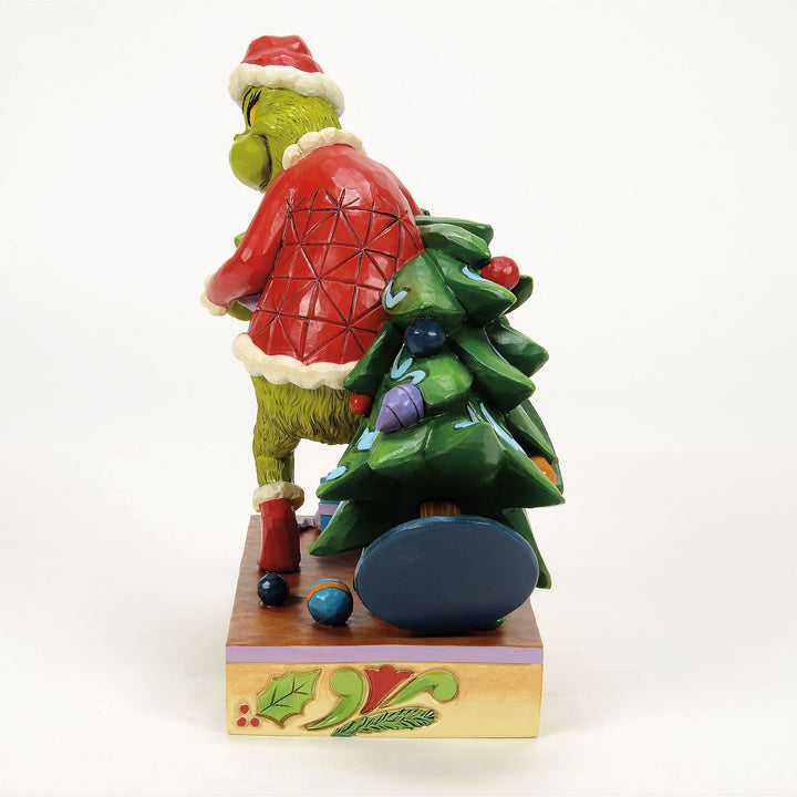 The Grinch Stealing a Tree Figurine - The Grinch by Jim Shore