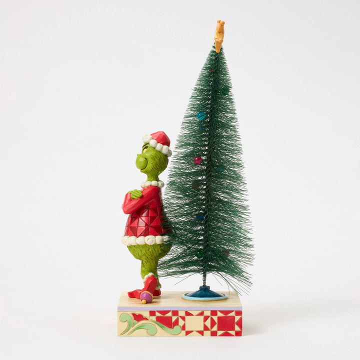 The Grinch with Arms Crossed and a Sisal Tree Figurine - The Grinch by Jim Shore