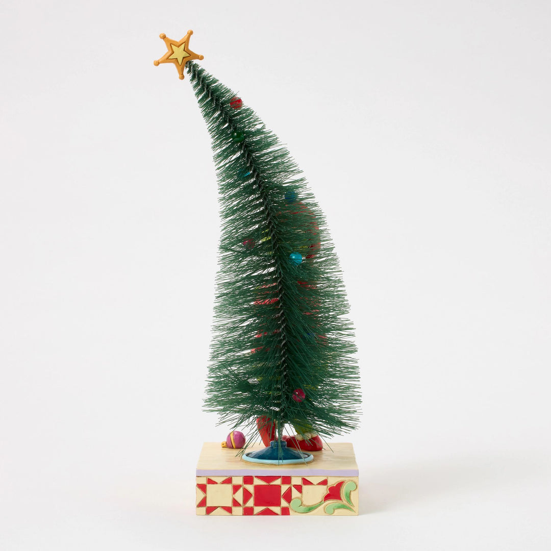 The Grinch with Arms Crossed and a Sisal Tree Figurine - The Grinch by Jim Shore